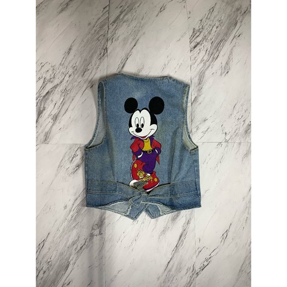 Mickey Mouse Kids Denim Vest - Picture 1 of 2
